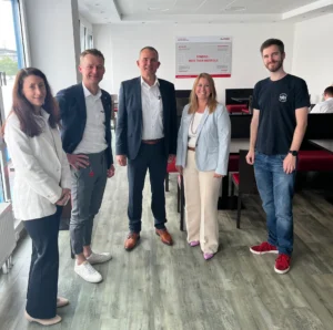 group of team members at herrmann ultraschall headquarters