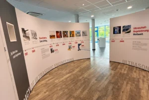 timeline wall of the history of Herrmann Ultrasonics